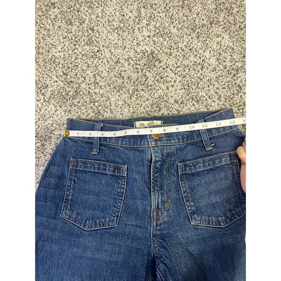 Madewell The Perfect Vintage Wide-Leg Jean, Women’s 26P Medium Blue Wash - Picture 9 of 11